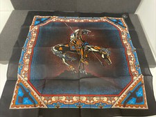 Native American Bandana Handkerchief Scarf Black Horse Southwestern USA RN16463