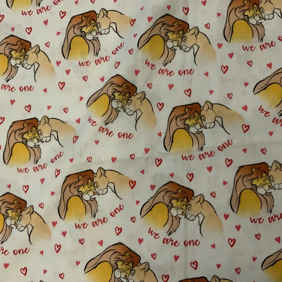 Disney LION KING We Are One Cotton Fabric 110cm X 50cm