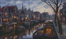 Needlework Crafts Full Embroidery Counted Cross Stitch Kit 14 ct Canal