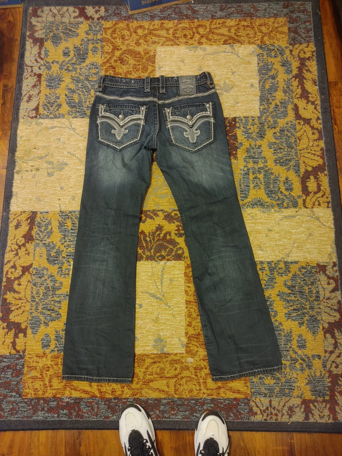 Men's Rock Revival Jeans Size 32x34 - image 3