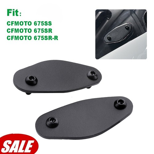 For 24-25 CF-MOTO 675SR-R/SR 675SS Mirrors Hole Cover Rearview Miror Base Plates - Picture 1 of 24