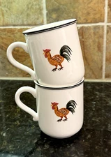 Villeroy & Boch DESIGN NAIF Castle River Man On Horse Mug(s) — LUXENBURG — 10oz