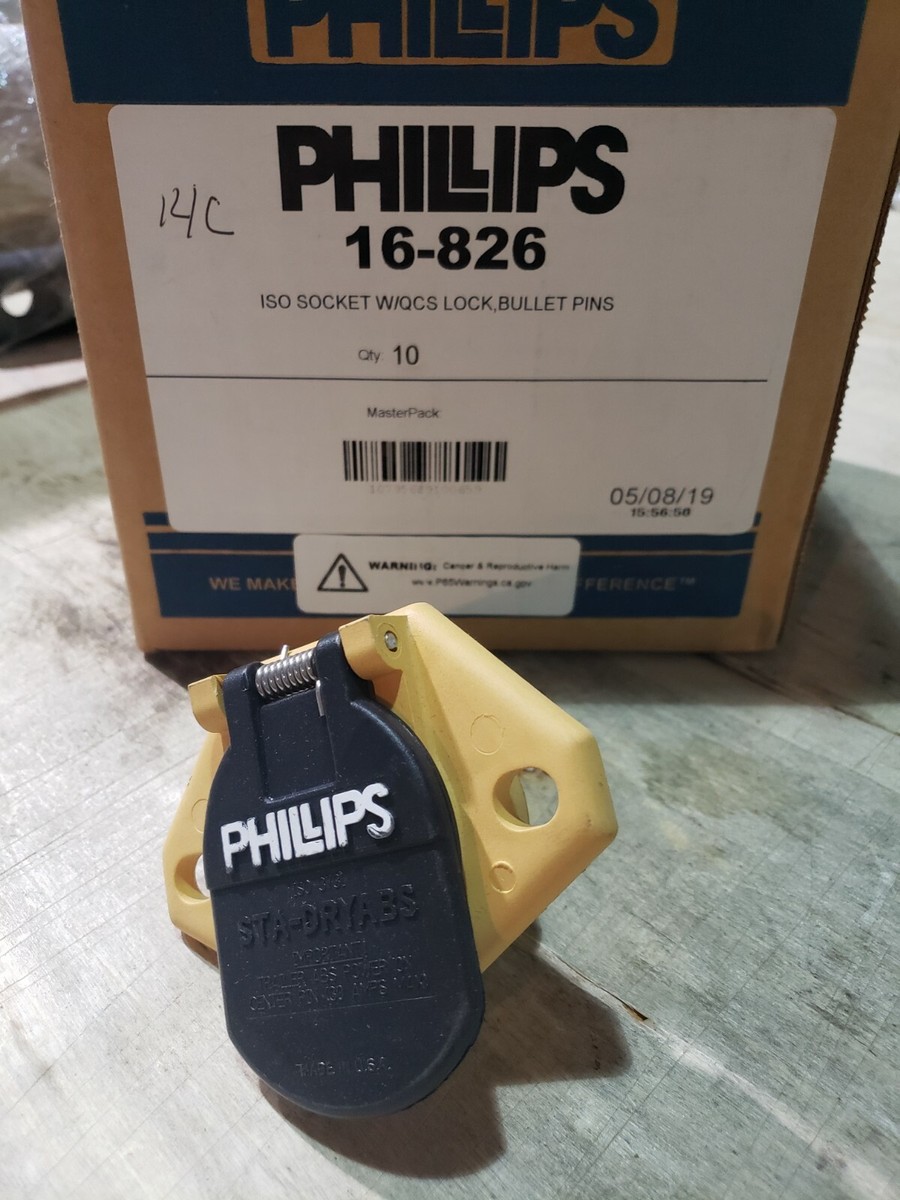 Philips Phillips 16-826 ISO QSC Harness Sta Dry 7-Way Wiring Socket | eBay