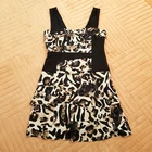 KAREN MILLEN animal print layered ruffle dress SIZE 12