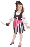 Smiffy's Pirate Girl Costume - Pink Medium Smiffy's Pirate Girl Costume - Pink Medium