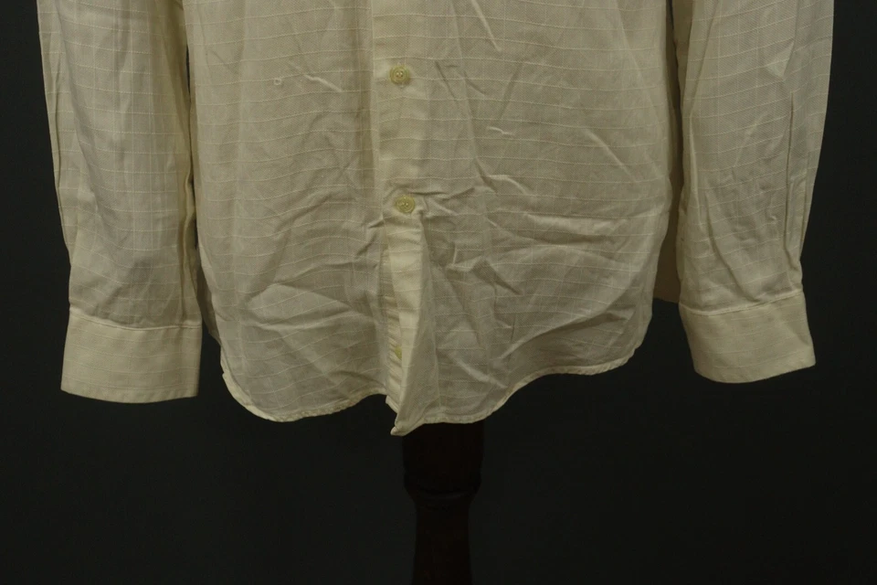 Pal Zileri Beige Long Sleeve Angle Cuff Button Down Dress Shirt Size 42 / 16.5 - Image 3 of 4