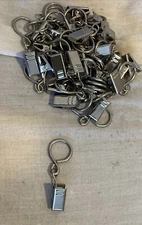 Curtain Clips Clips Heavy-Duty Chrome Compact Photos Tarps Sheets Signs * 28-pcs