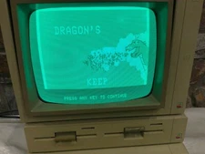 RARE Apple II IIe Dragon's Keep Sierra Online Floppy Diskette 1 owner Works