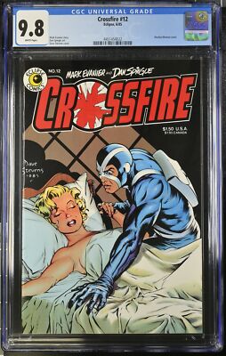 Crossfire #12 - Eclipse 1985 CGC 9.8 Marilyn Monroe cover.