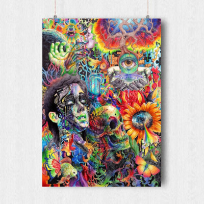 TRIPPY COLLAGE POSTER WALL ART PRINT A3 A4 SIZE | eBay UK