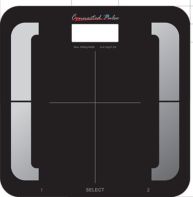 440Lb WiFi Body Composition Smart Weight Scale 8 users, BMI, Calorie, Body Fat