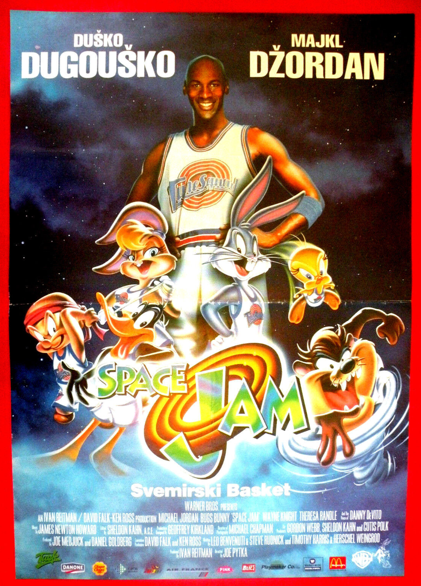 SPACE 1996 MICHAEL JORDAN BUGS BUNNY LOONEY TOONS NBA EXYU MOVIE