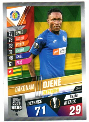 Topps Match Attax 101 Season 2019-2020 #CH40 Dakonam DJENE Getafe CF
