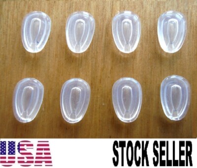 4 Pair Soft Nose Pads Push-in Silicone For Oakley Feedback Glasses Replacement