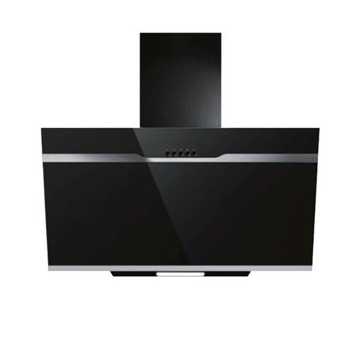 Montpellier MHD650BK 60cm Black Angled Glass Cooker Hood Kitchen