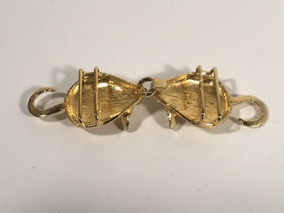 Vintage MIMI di N 1974 Gold Tone Mouse Belt Buckle 70 display picture 2