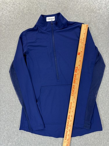 IBKUL Top mezza zip leggero finto collo (donna X-Small) blu - Foto 5 di 12