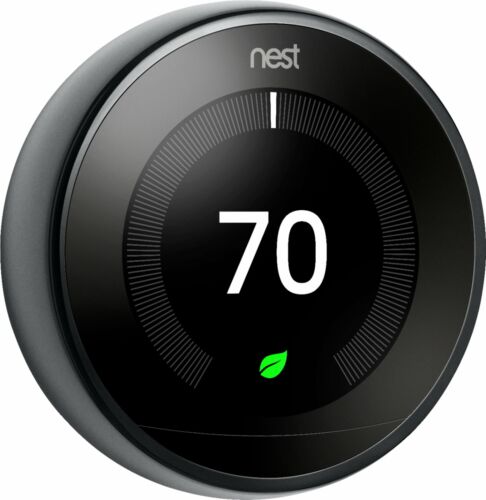 Nest Learning Thermostat 3rd Generation Mirror Black | Brand New