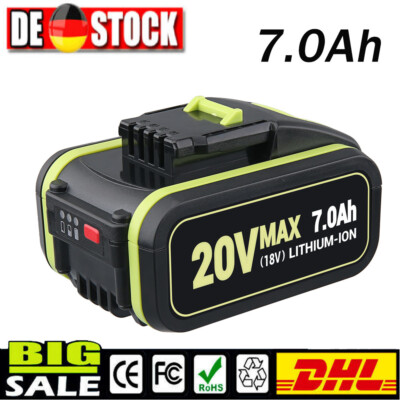 Neu 20V 7,0AH Für Worx WA3551 Lithium-ion Akku PowerShare WA3553.1 WA3550 WA3572