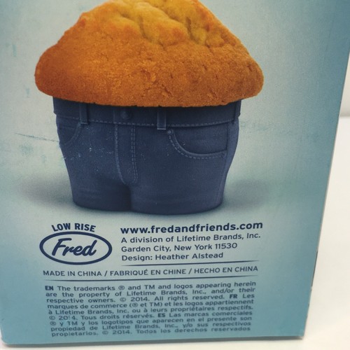 Genuine Fred Muffintops Jean-like Style Cupcake Mold Cups Qty 4 Gift for Cook - Picture 5 of 10