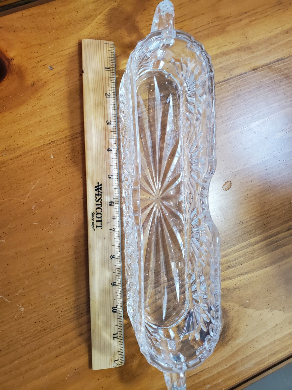 Crystal Silverware Flatware Cutlery Holder Caddy 24 Lead Crystal