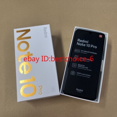 Unlocked Xiaomi Redmi Note10 Pro 5G-Dual SIM 128GB All colors New Sealed 5000mAh