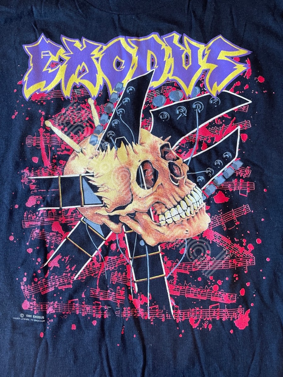 EXODUS IMPACT IS IMMINENT Tシャツ(1990) VINTAGE 1990 EXODUS Impact is Imminent Tour Concert T-shirt