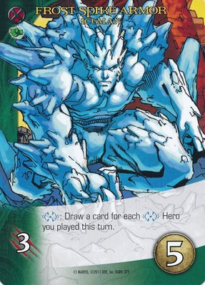 ICEMAN 2014 Upper Deck Marvel Legendary FROST SPIKE ARMOR