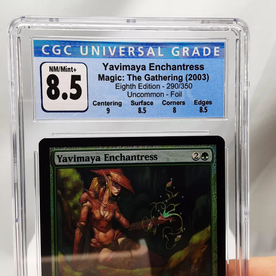 MTG - Eighth Edition - Yavimaya Enchantress - Foil - Graded - CGC 8.5 - Image 2 of 4