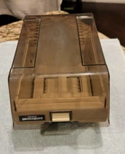 Vintage Metal Amaray MediaMate Floppy Disk Storage Container W/5 Dividers