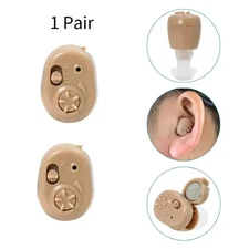 Ear canal hearing aids elderly sound amplifier headphones sound one pair