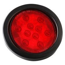 Boxer Tools 4" Red Round Grommet Mount LED Combination Tail Light