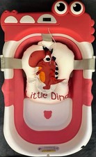 Portable, foldable baby bathtub/ thermometer  soft cushion/ newborns  toddlers