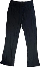 Perry Ellis Portfolio Black Fleece Lounge Drawstring Pants Men's Size Medium! 🍀