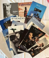 29 VINTAGE Cologne Fragrance Print Ads w/Scent Strips-  So Many Brands! See Desc