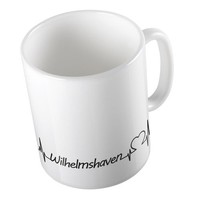 Kaffeetasse Wilhelmshaven Keramik Tasse Weiß Geschenkidee Souvenir PräSent Wicht
