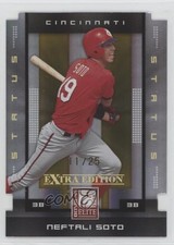 2008 Donruss Elite Extra Edition Status Gold Die-Cut 11/25 Neftali Soto #77 5c2