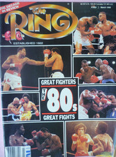 `The Ring` boxing magazine `The 80s Great Fighters Great Fights` March 1990