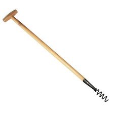 DeWit Cork Screw Weeder Lightweight Tempered Boron Steel Head Hardwood Handle