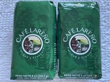 Cafe Lareno Ground Coffee Bagged Medium Roast Puerto Rico 2 Packs 8oz each
