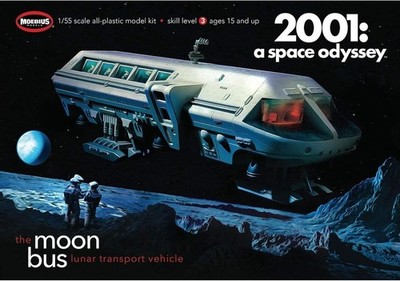 2001 Raum Odyssey Mond Bus Lunar Transport 1:55 Modell Set Moebius Models 09361