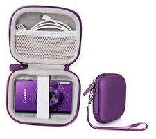 Digital Camera Case for CAMKORY, Fulealfly, Lecran, Sony W800/S, Purple