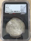 1885 "S" Morgan SILVER Dollar $1 NGC MS64 Vaultbox Dynasty