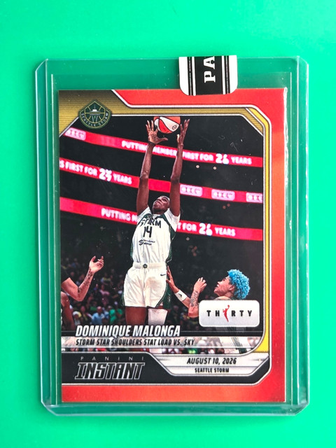 2026 Panini Instant WNBA #298 Dominique Malonga Seattle Storm 30Th.Annv. 5 of 30