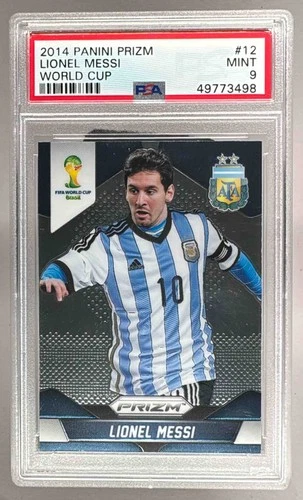 49773498 Lionel Messi 2014 Panini Prizm FIFA World Cup Brazil #12 PSA 9