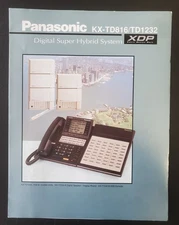 Panasonic KX-TD1232 Phone System -Vintage Brochure- with Twin Towers *EXCELLENT*