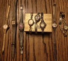Vintage Women Watch Lot 8 Untested Not Working Mix Makers Gruen Seiko Timex