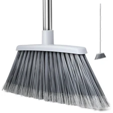 Broom, Outdoor Brooms for Sweeping Indoor, Adjustable 55" Pet Hair Removal He...