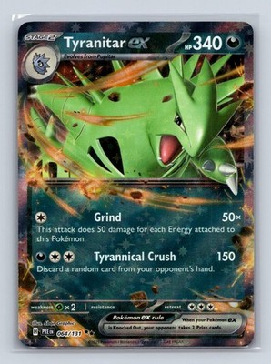 TYRANITAR EX 064/131 DOUBLE RARE PRISMATIC EVOLUTIONS POKEMON NM