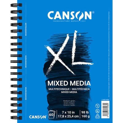 Canson XL 7x10 Mixed Media Pad 60 Sheets Heavyweight Art Paper